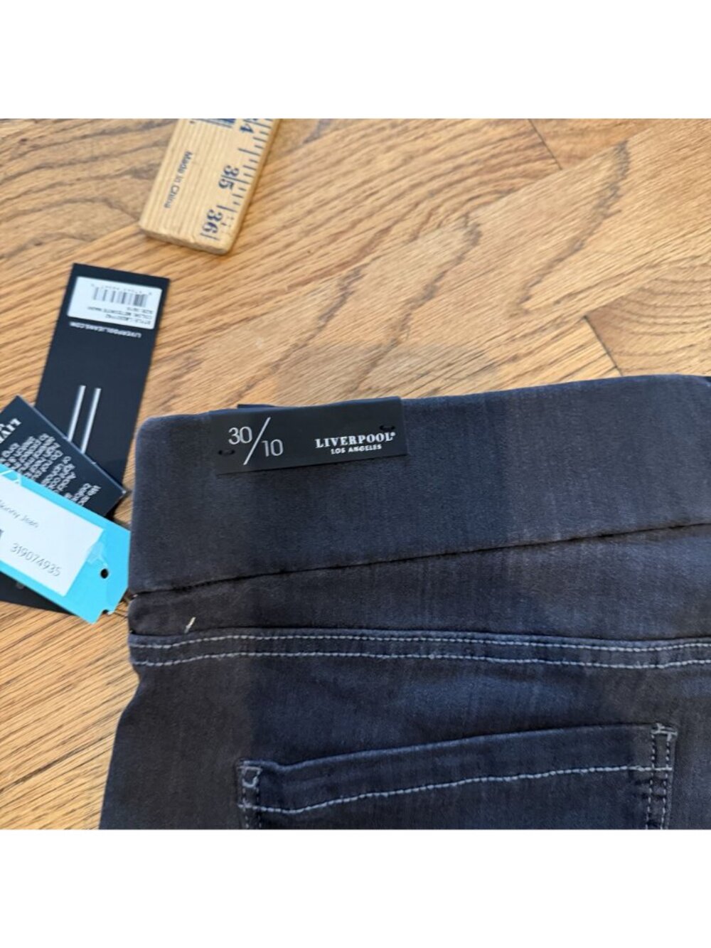 Liverpool Womens Dark Gray  Elizabeth Super Skinny Jeans New Size 10 - Picture 12 of 13
